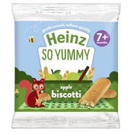 Yummy HEINZ Reduced Sugar Healthy Biscotti 60g/12pcs x 1pc - Chocolate/Strawberry&amp;Banana/Apple/Banana/Original