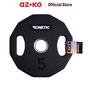 Kinetic 2.5 Kg / 5 Kg Olympic Rubber Weight Plate - Black