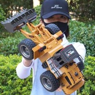 無線遙控推土機鏟車玩具車男孩合金電動汽車模型兒童工程車挖掘機