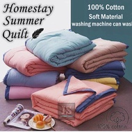 Cotton Summer Selimut Hotel Style Blanket 100%cotton Lembut Material Single / King Size selimut 酒店式纯