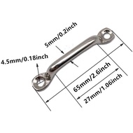Deck Loop Pad Eye 316 Stainless Steel Bimini Boat Top PAD Eye Eye Straps, Tie Down, Kayak Deck Loops