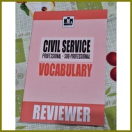 ◝ ▼ ¤ CIVIL SERVICE PROFESSIONAL-SUB-PROFESSIONAL VOCABULARY REVIEWER(Mind Master)