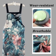 【Ready Stock】Fashionable Cheongsam Apron Women Apron Kitchen Cooking Apron Chef Epron Restaurant Caf