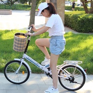 Imported Foldable Bicycle Women's Ultra-Light Portable Bicycle Small Wheel 16-Inch 20 Working Speed Change Adult Adult Men