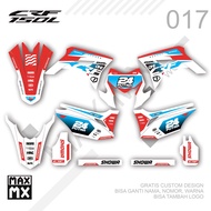 Decal Sticker - Honda CRF 150 L 017 EURO MOTORCOSS MOTIF Decal Sticker