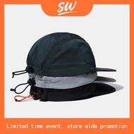 WAG Hat | Ready Stock Plain Quick Dry 4 Panel Cap Drawstring Baseball Cap Men Women Camp Cap Camp Ca