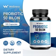 Wellness Probiotic 50 Billion CFU For Digestive Health Support Relieve Constipation & Diarrhea