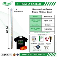SATELLITE WATER PUMP SUBMERSIBLE PUMP 3 INCH 3/ 36 - 2HP - SUBSIBEL INDONESIA