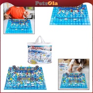 [PETSOLA] Airport Terminal Toy, Airplane Airport Model Toy, Simulation Airport Scene Deluxe Airlines