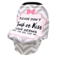 No Touching Sign Baby Car Seat Cover Shopping Cart Grocery Trolley Cover High Chair Cover Nursing Cover