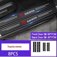 Toyota sienta Side Step Anti-scratch Protection Sticker Carbon Fiber Material Protection Sticker Trunk Sticker Accessories