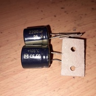 Part Elko 2200uF/25v 2200uf 25v FC series Gold Panasonic Electrical Equipment