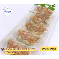 Seafood Gyoza Shrimp dumpling with chives Frozen seafood 韭菜鲜虾饺子 (20Pcs)