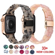 Resin Strap for apple watch band 44mm 40mm 45mm 41mm 38mm 42mm bracelet correa iWatch series 3 4 5 6
