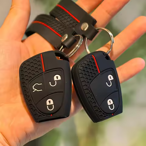 For Mercedes Benz R350 S350 SLK230 SLK320 S430 SL600 SLK350 SLK280 E B C CL 2009 Silicone Keychain K