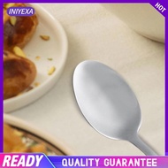 [Iniyexa] Stainless Spoon Gift, Cooking Utensil Engraved Ice Cream Spoon Serving Spoon for Camping Trip Picnic,
