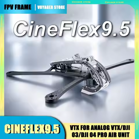 【New】T-Hobby CineFlex9.5 FPV Drone 9.5 Inch DC Carbon Fiber Frame Analog VTX,O3,O4 Pro Air Unit FPV 