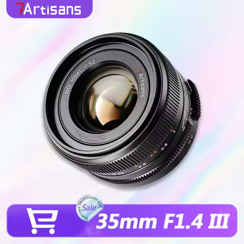 7artisans Full Frame 35mm F1.4 III Large Aperture Mirrorless Camera Lens for Humanities Photography 