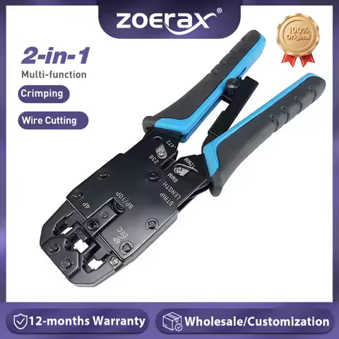 ZoeRax RJ11 / RJ12 / RJ45 / RJ50 8P 10P 6P 4C Network LAN Wire Crimp Tool Connector Net Crimper Plie