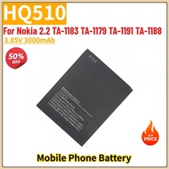HQ510 High Quality Phone Battery 3.85V 3000mAh For Nokia 2.2 TA-1183 TA-1179 TA-1191 TA-1188 Brand N