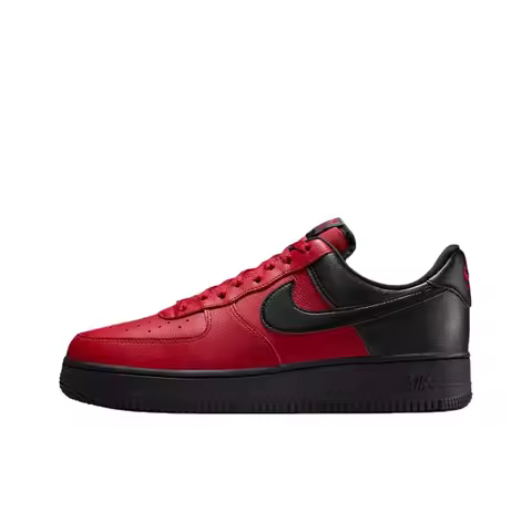 Nike Air Force 1 Breathable Skateboard Shoes Men's Red Black IB6847-600