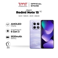 Xiaomi Redmi Note 15 5G Smartphone (6GB RAM + 128GB ROM)(8GB RAM + 256GB ROM)