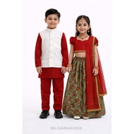 BAJUANAKUNIK INDIAN COUNTRY COSTUME/ INDIAN CLOTHES/ UN COSTUME/ DAY CLOTHES/ CHILDREN'Skoko
