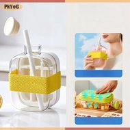 PkYeG Ice Cube khay với rơm thực phẩm-Lớp 2-in-1 Ice-Make ép khuôn Ice uống chai Ice Cube Maker hoàn
