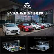 [GT-M] Model MoreArt 1: 64 Mazda 4S Store Car Exhibition Hall Lighting Scene Model Collection Mini S