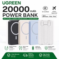 UGREEN CCC 20000mAh Magnetic Powerbank Wireless Fast Charging Magsafe PD3.0 15W Lightweight Type-C U
