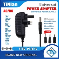 Universal 3V 5V 6V 7.5V 8V 8.5V 9V 9.5V 10V 11V 12V 200mA 300mA 500mA 600mA 800mA 1A 1.5A 2A 3A AC/D