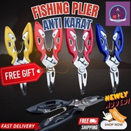 【Anti karat】Fishing Plier Scissor Line Cutter Eagle Nose For Lures/ playar mancing