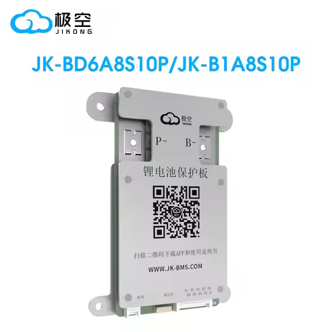 JIKONG BMS B1A8S10P Smart BMS 100Ah 4S 5S 6S 7S 8S 12V 24V Battery WITH 1A ACTIVE BALANCE bms lifepo