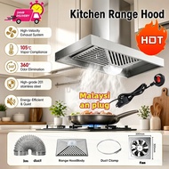 Kitchen Range Hood Stainless Steel Wall Mounted Exhaust Hood Oil Fume Extractor Ventilation Fan peny