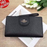 COACH กระเป๋าสตางค์ใบยาว C2869 TECH WALLET