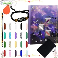 MOLIHA Crystals Advent Calendar, Rocks Stone Collector Christmas Advent Calendar, Minerals Stone Hea