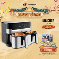 Electronic oil-free fryer TEFAL Dual Easy Fry & Grill EY905D10 8,3L, Multi-function fryer Imported f