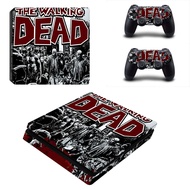 New style The Walking Dead PS4 Slim Stickers Play station 4 Skin Sticker Decal Cover For PlayStation 4 PS4 Slim Consol &amp; Controller Skins new design