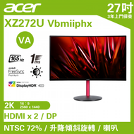 acer - Acer Nitro XZ2 XZ272U Vbmiiphx(MO-AXZ272U/LB-AMON)27" 2K Cruved Monitor 165Hz, Adaptive Sync, HDR400