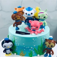 8 Pcs The Octonauts Cake Topper The Octonauts Toys Mini Figures Toy Gift Party Supplies