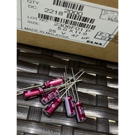 100 Pcs = 42 Yuan RA3-47UF25V ELNA Ina Purple Red Robe Audio Electrolytic Capacitor 5 * 11