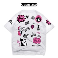 Trippy WHITE OVERSIZE T-Shirt | Vejagraphic TSHIRT (GRAFFITI SERIES) OVZA4935