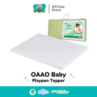 OAAObaby ทอปเปอร์เด็ก ผ้าใยไผ่ กันน้ำ กันไรฝุ่น เบาะนอนเด็ก ทอปเปอร์ ที่นอนเด็ก | Playpen Topper ผ้า