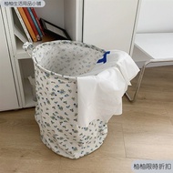 Taiwan Shipping Laundry Basket 40x50cm Flower Dormitory Dirty Clothes Folding Storage Toy Floral