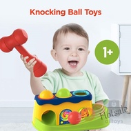 【hot sale】 ▲☞ C01 Huanger Baby Hammer and Ball Knocking Ball Toys for Baby Kids Early Education Hand Fun Game