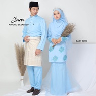 COUPLE SET KURUNG SARA / BAJU KURUNG / BAJU TUNANG / BAJU MERISIK