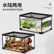 爬寵缸雨林缸寄居蟹飼養箱守宮蜥蜴蛇蛙蜘蛛烏龜防逃逸爬寵飼養盒 顺丰发货