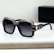 SCXJ CAZA * 623 Fashion Luxury Snake Pattern Square Vacation Trendy Men Women Sunglasses Party Photo