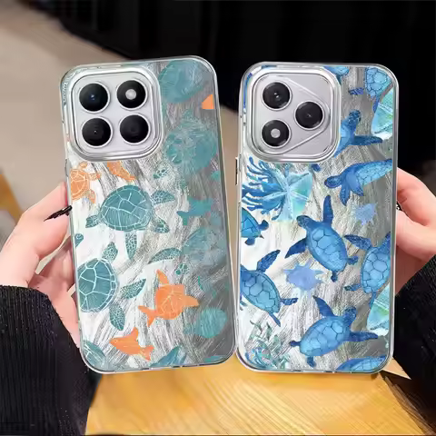 Marine Turtles Phone Case for Honor X9a X8a X8c X7b 200 400 Lite 200 Pro X8b X9b X9c Soft Cover