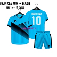 Custom Children's Jersey Name Football Shirt Screen Printed Name Custom Futsal Jersey Bv2